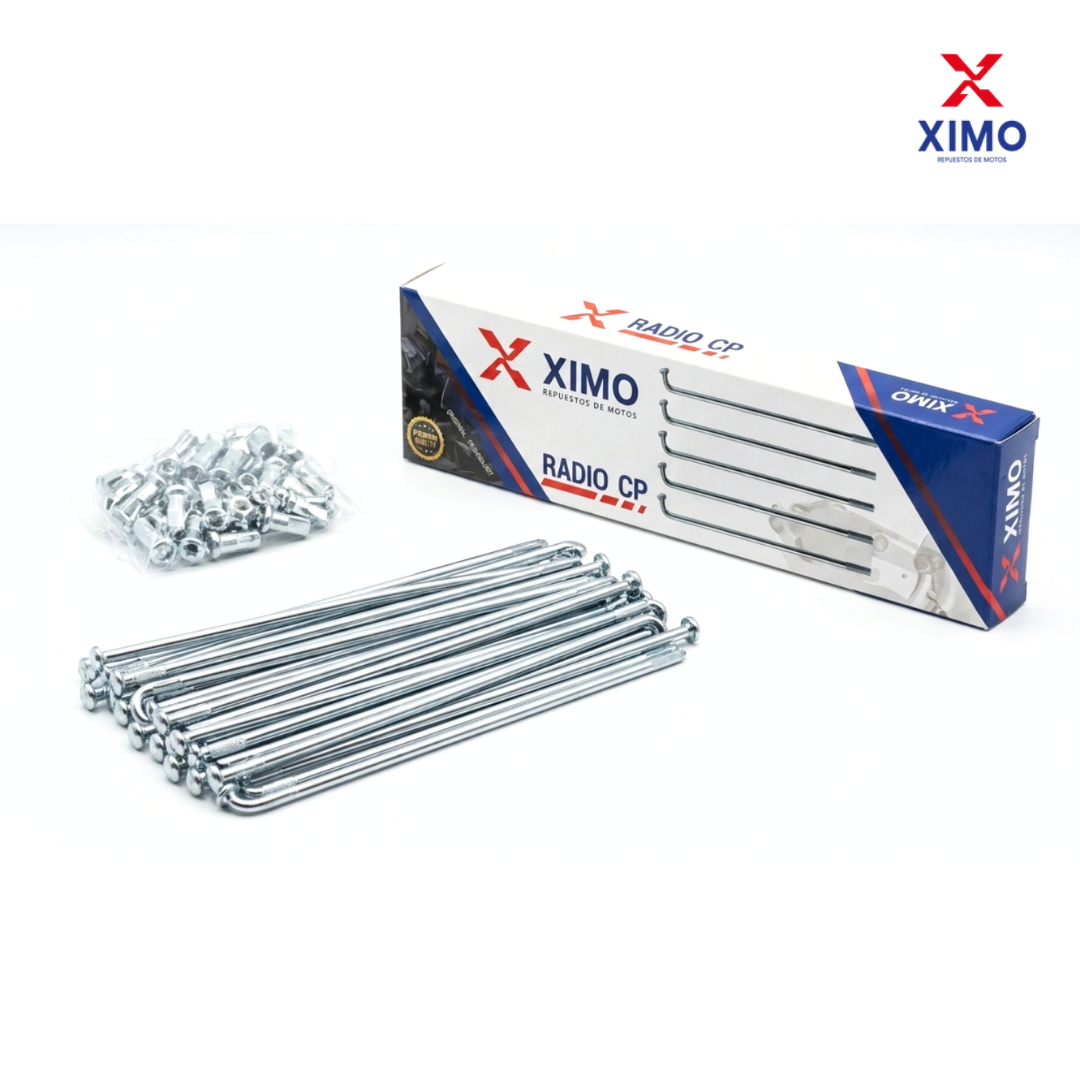 RADIO CROMADO 9G X 164 MM XIMO