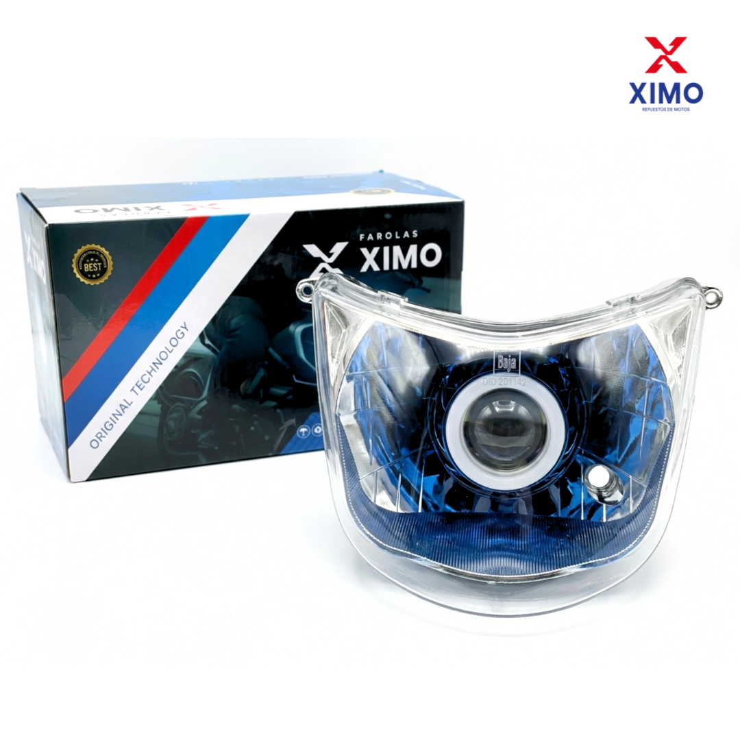FAROLA BOXER CT CON BOMBILLO LED (AZUL) + 4 DIRECCIONAL LED XIMO