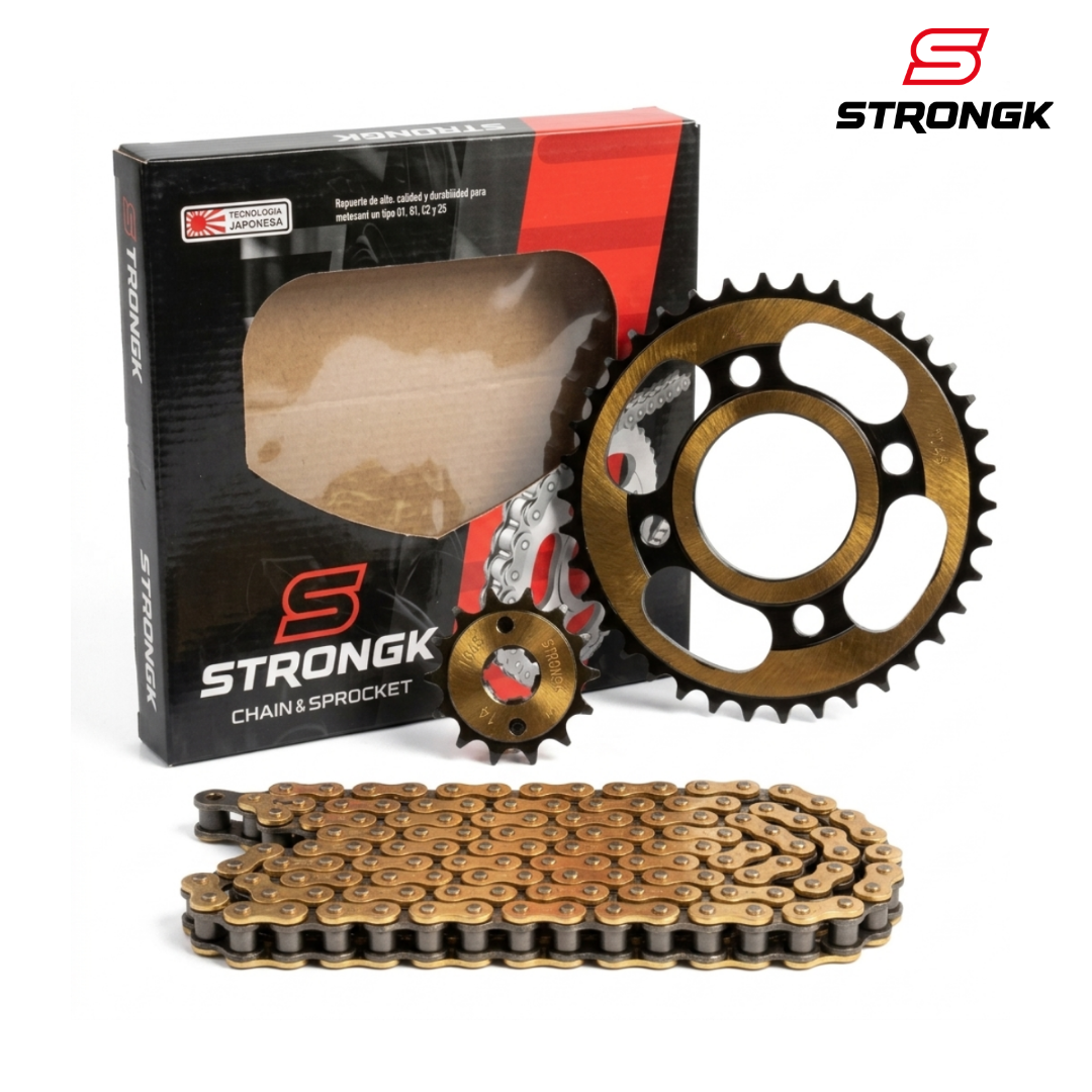 KIT ARRASTRE ACERADO SIGMA 100T 43T-14T 428H-120L STRONGK