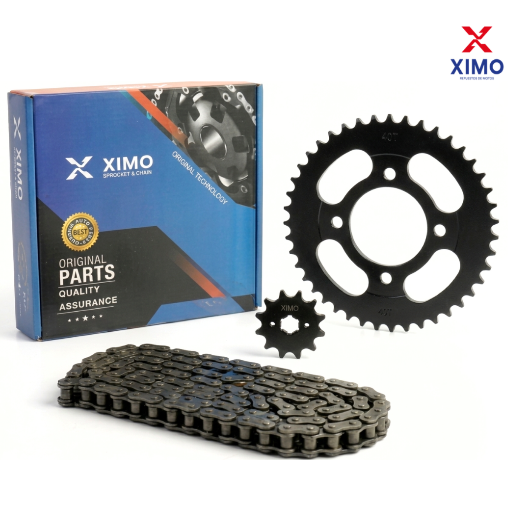 KIT ARRASTRE NEGRO RTX 150 42T-15T 428H-132L XIMO