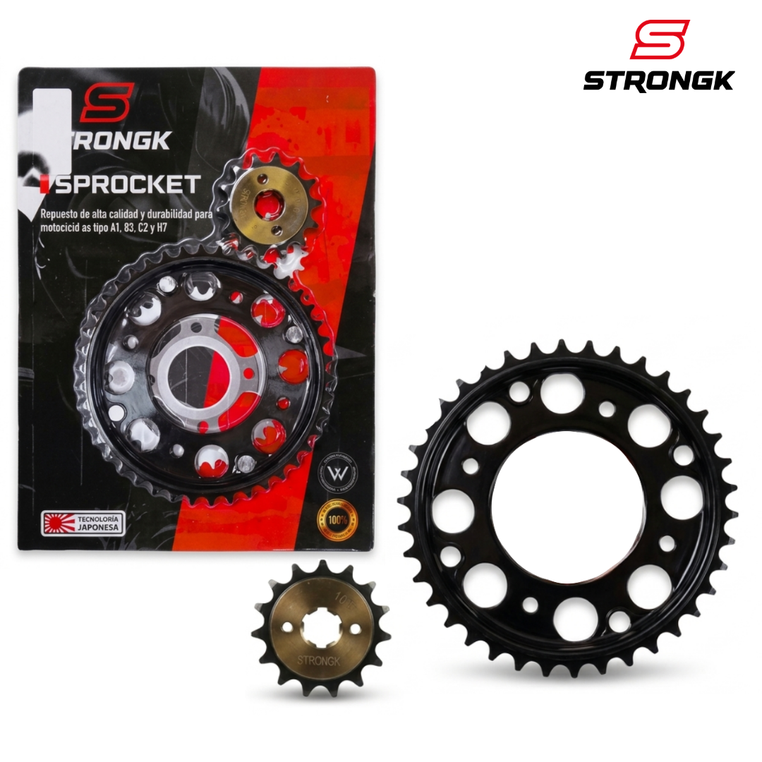 PLATO PIÑON ACERADO CB110/DREAM NEO 42T-14T STRONGK