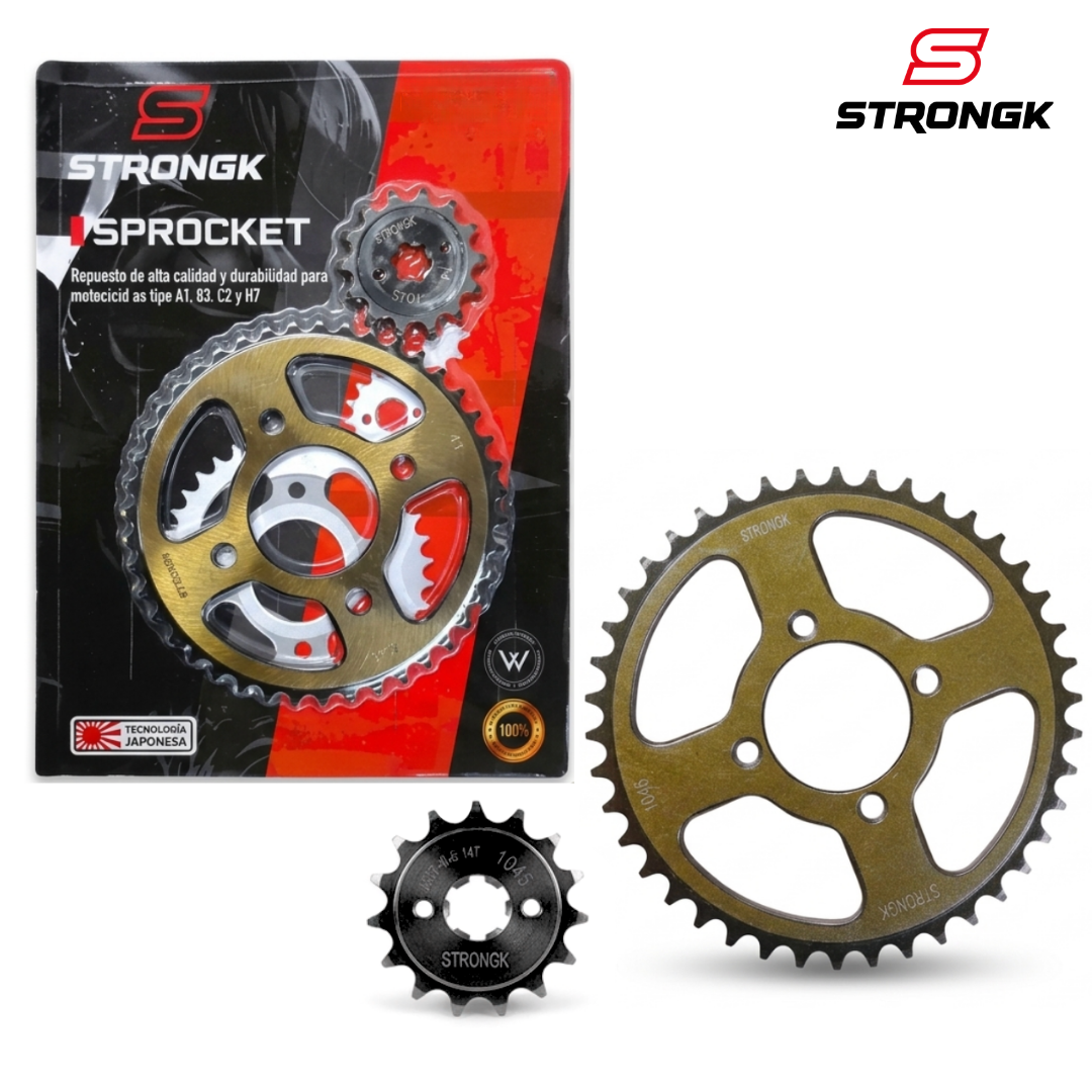 PLATO PIÑON ACERADO DISCOVER135/PULSAR135 42T-14T STRONGK